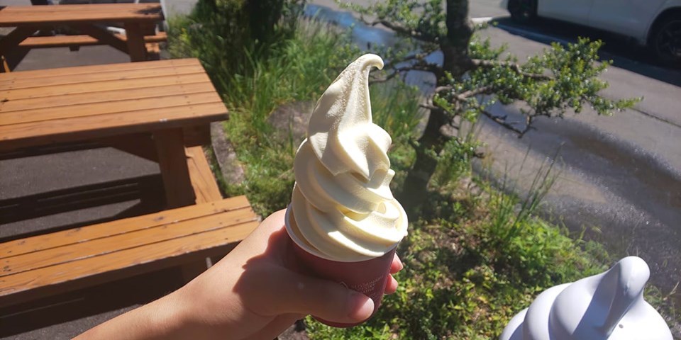 JA上伊那すずらんハウス&nbsp;ソフトクリーム&nbsp;りんごソフトクリーム
