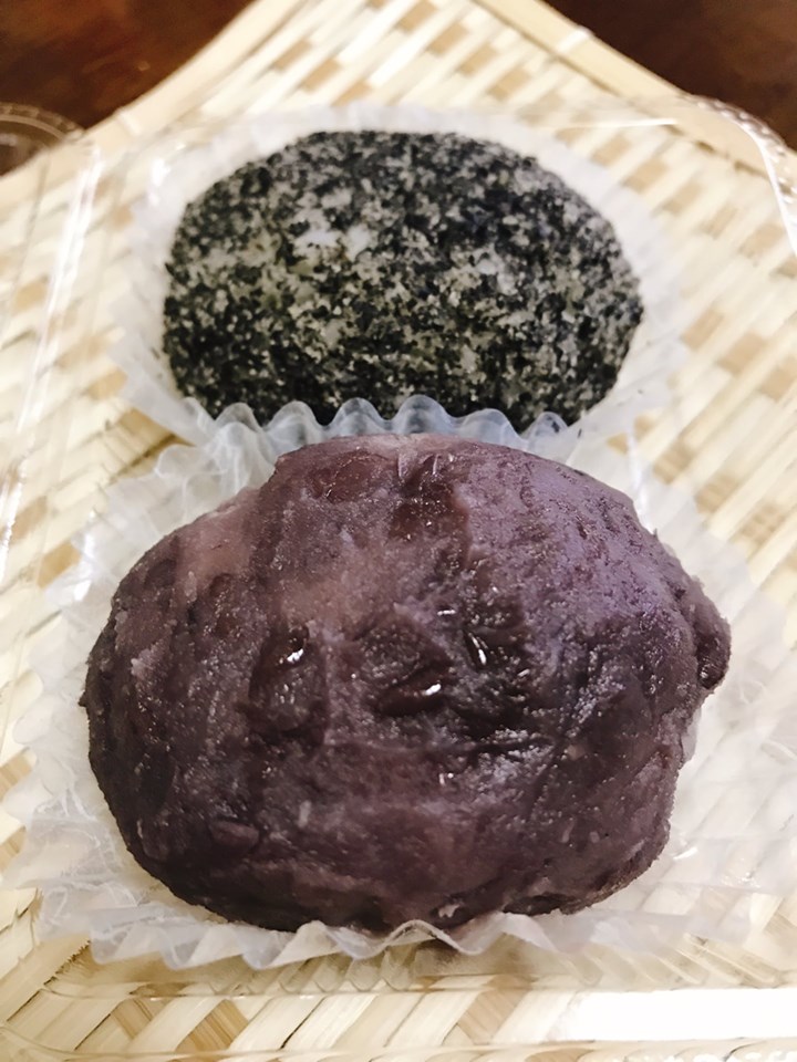 玉林餅菓子(タマバヤシモチガシテン) おはぎ ごま&あんこ