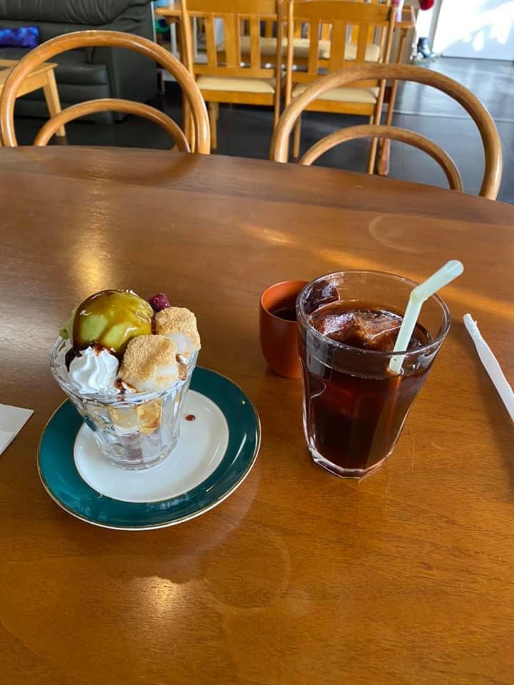 ごちゃまぜカフェ パフェ・サンデー 和風パフェアイスコーヒーセット