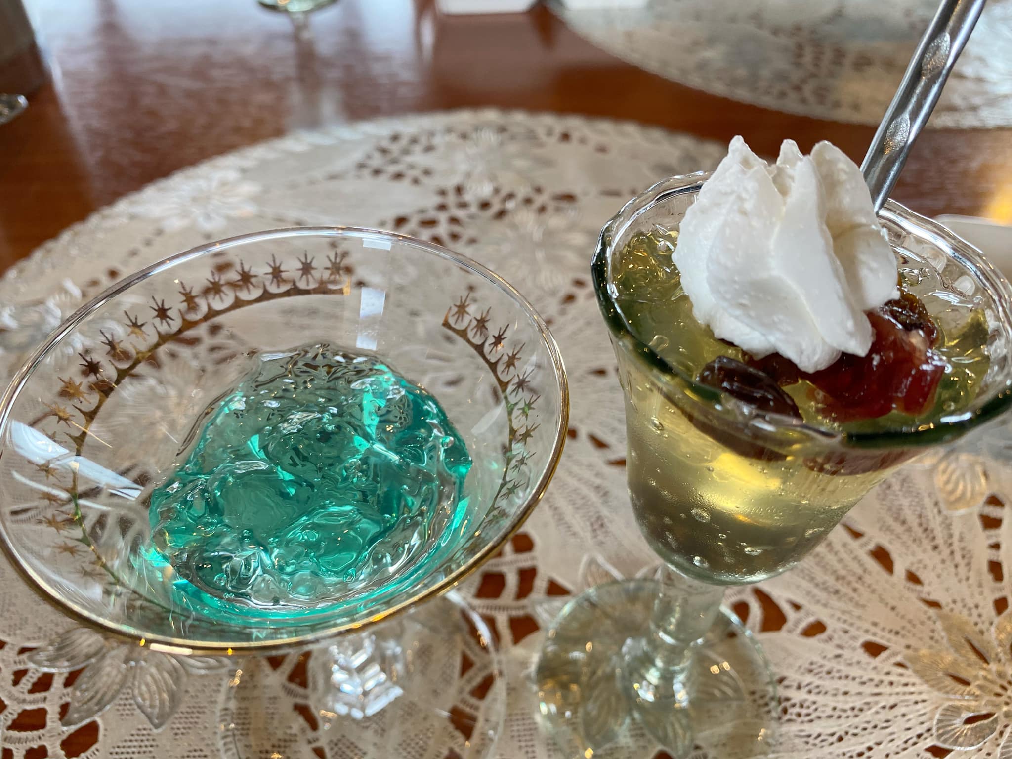 かごcafé コノハナサクヤ ゼリー・蒟蒻・寒天 白ワインとサルナシのゼリーとモヒートのゼリー
