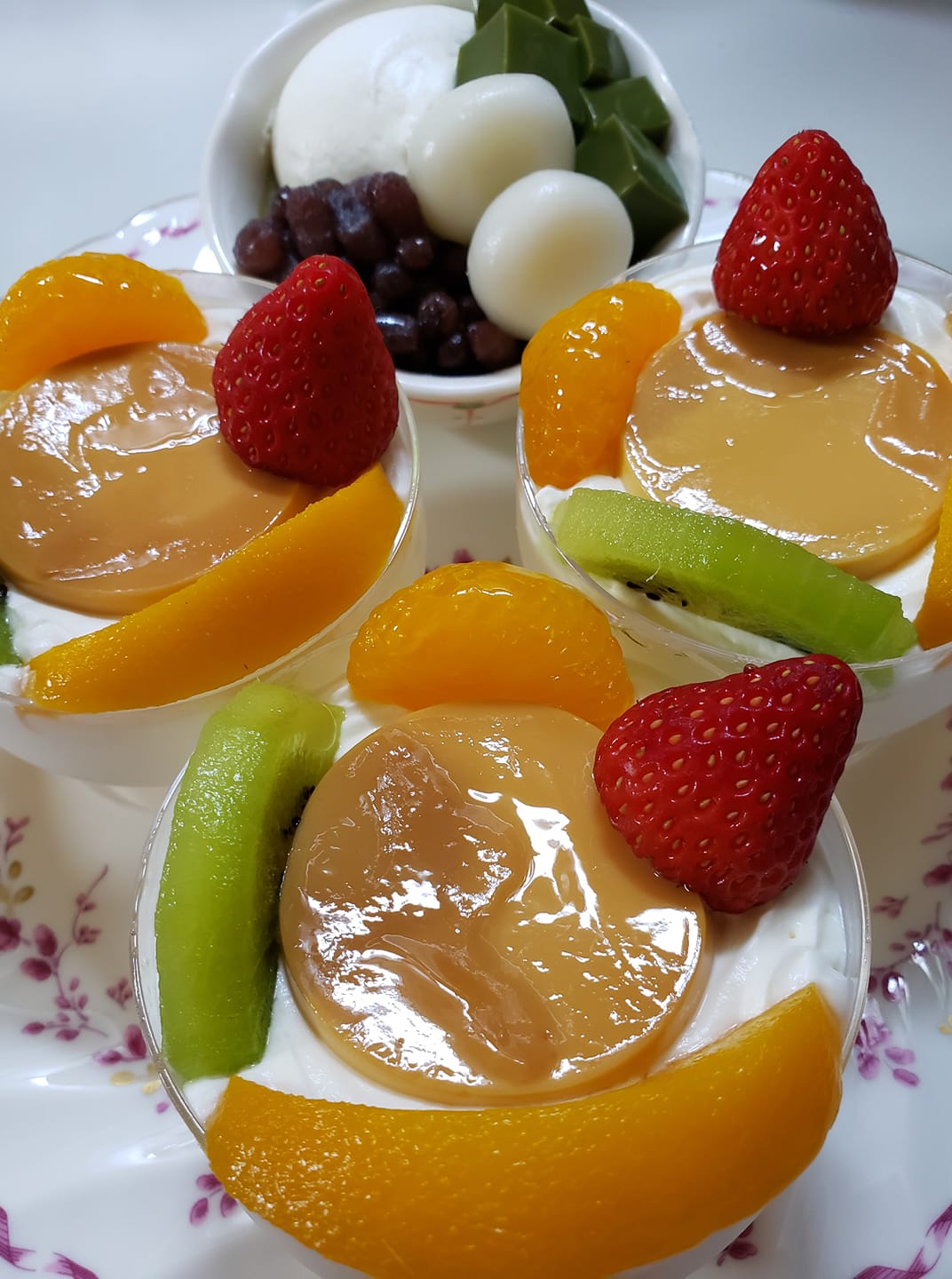 花岡(ハナオカ) プリン プリンアラモード&抹茶ムース