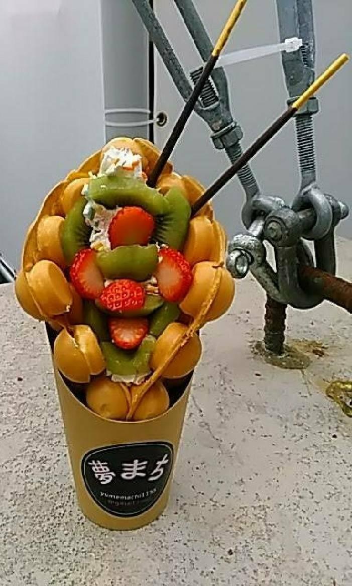 夢まち ワッフル ワッフルパフェ