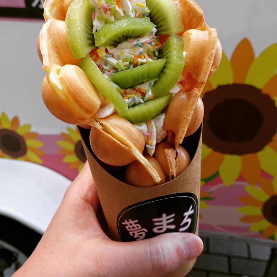 夢まち ワッフル キウイフルーツのワッフル