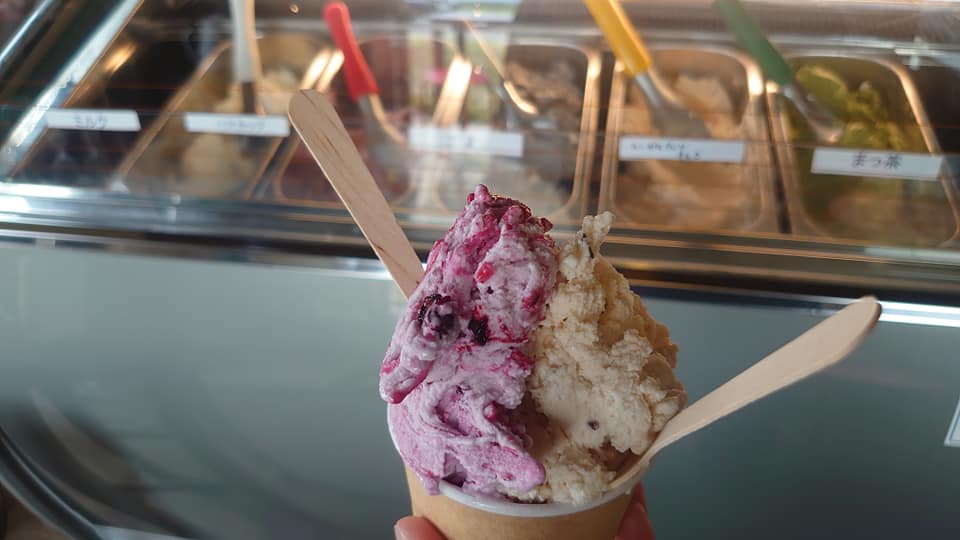 Gelateria SUONO アイス・ジェラート ハスカップ&ヘーゼルナッツチョコ