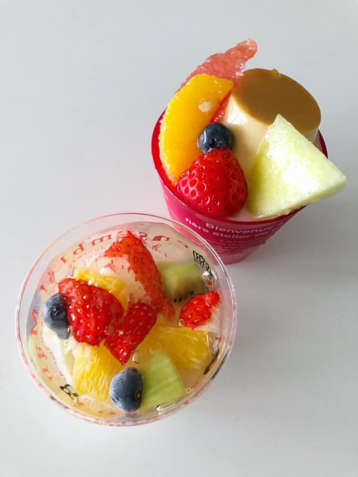 パティスリーヒラノ(cafe HIRANO) プリン,杏仁豆腐 プリンアラモード&杏仁豆腐