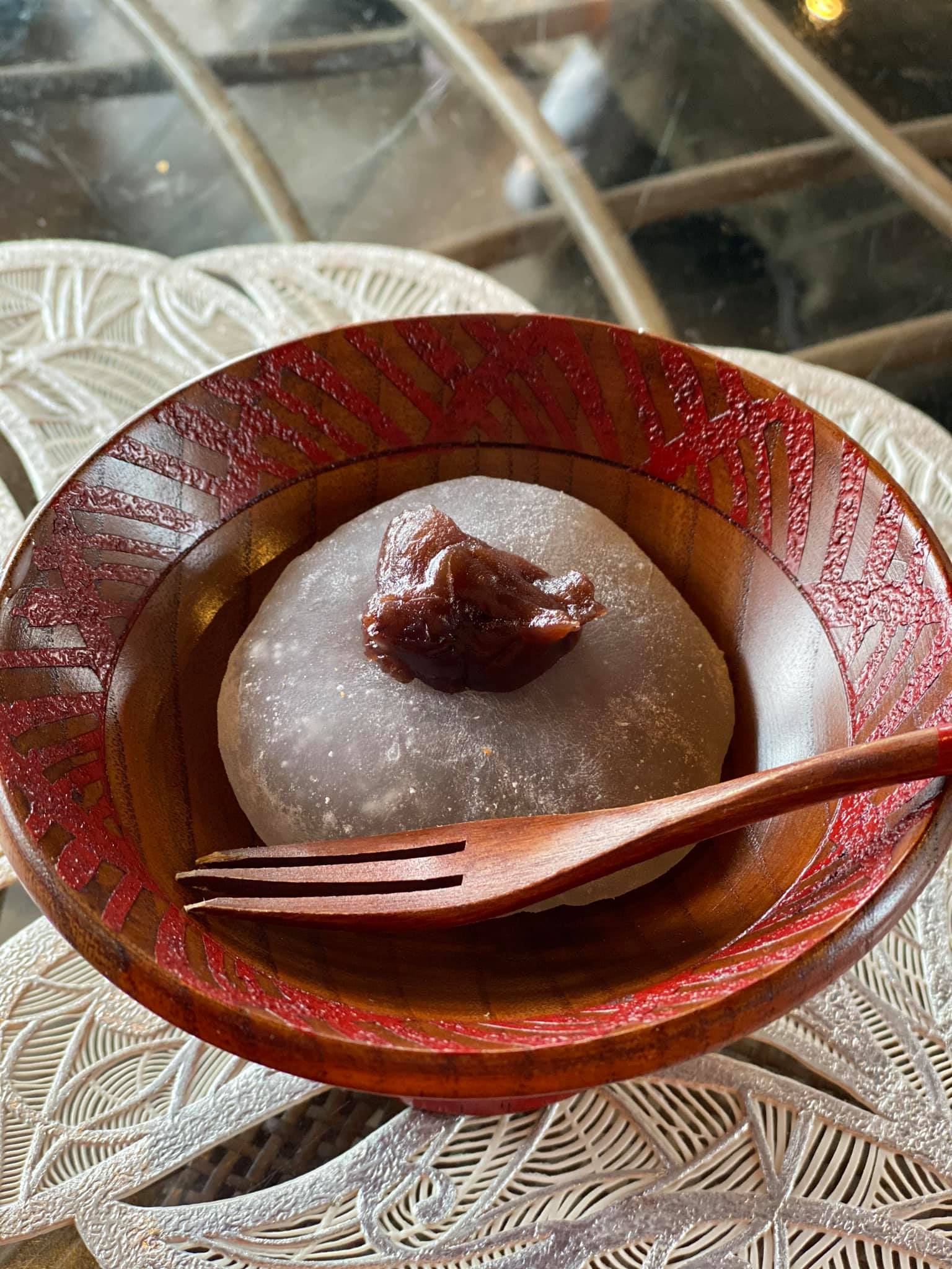 かごcafé コノハナサクヤ 大福,ソフトクリーム 水大福とソフトクリーム