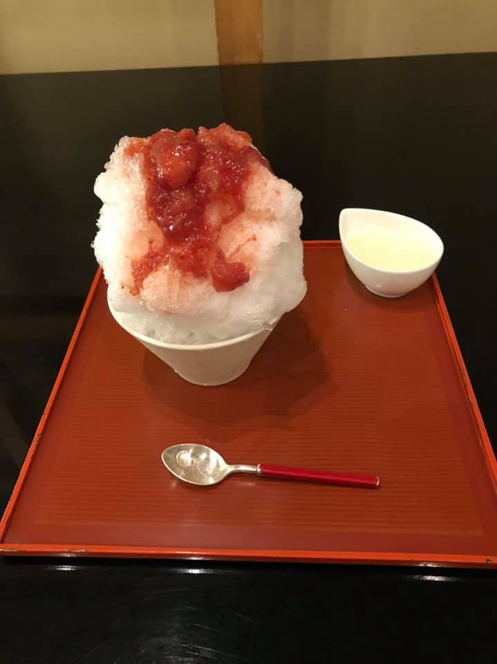 小布施堂(オブセドウ) かき氷・フラッペ 栗あんソース&生いちごソース