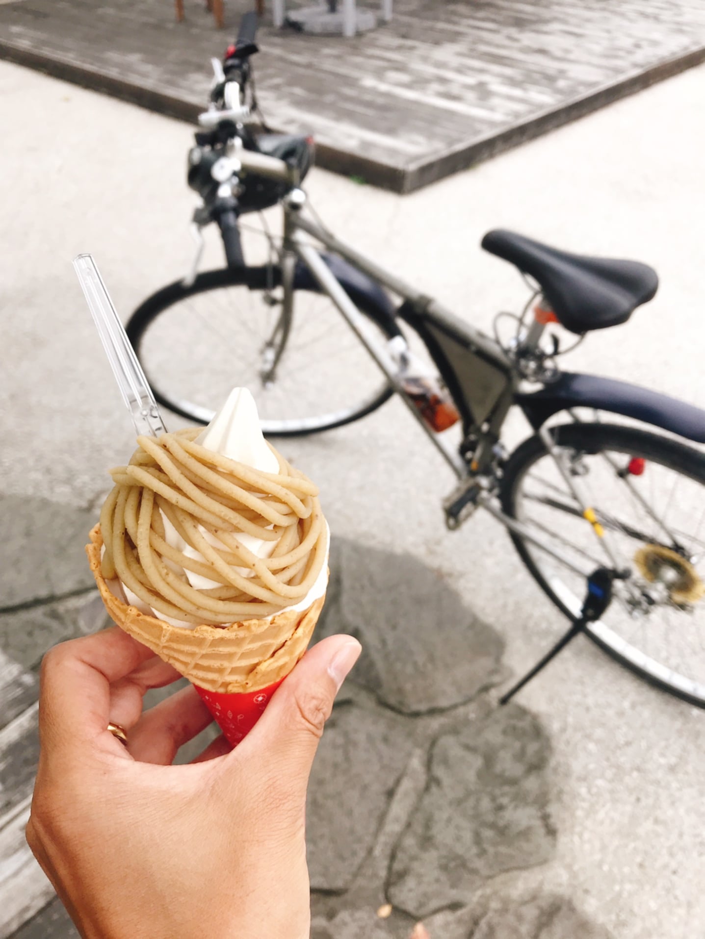 茶蔵(サクラ) ソフトクリーム モンブランソフト