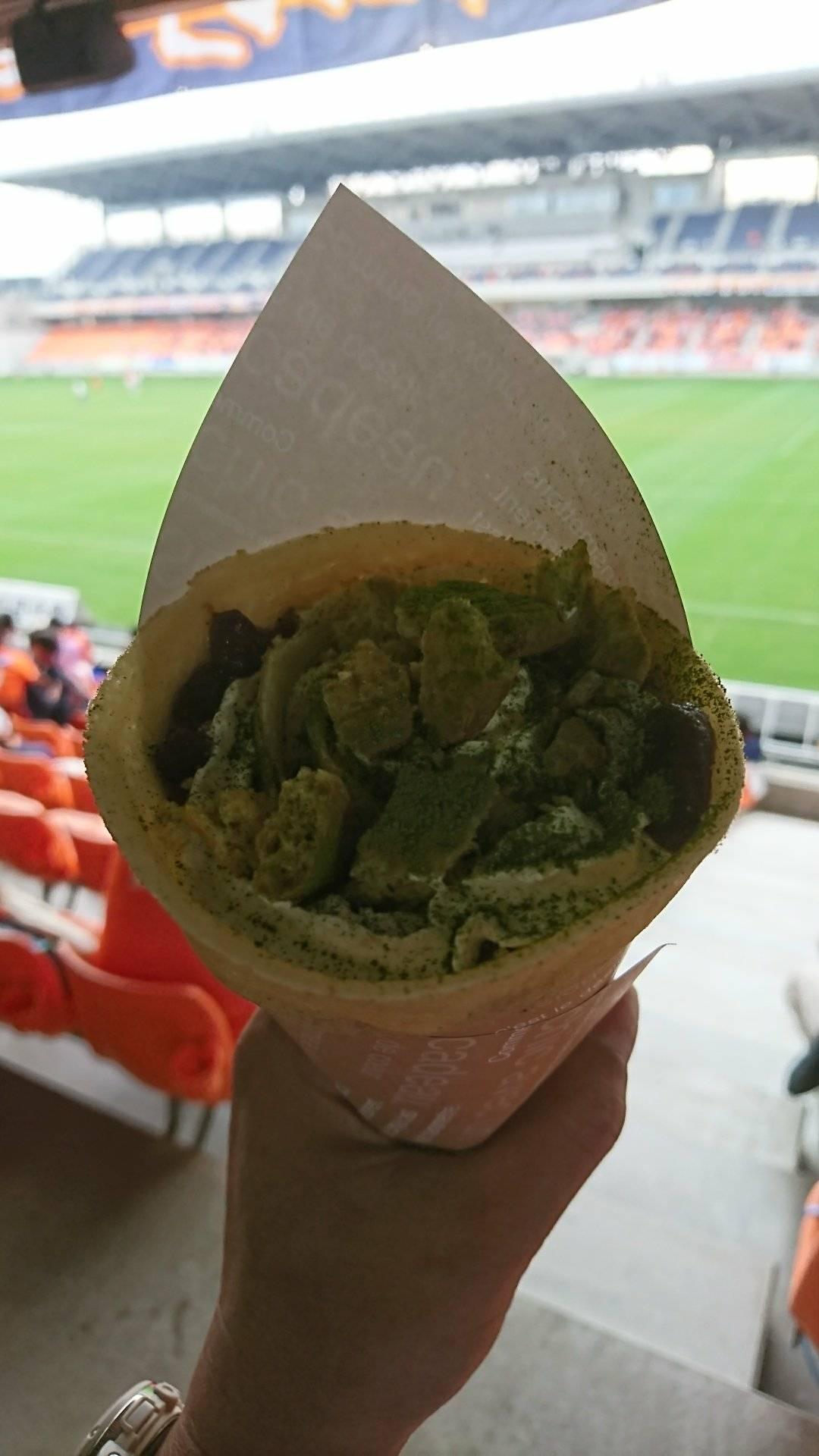 SWEETS ON SWEETS クレープ 抹茶あずき+ビスケット