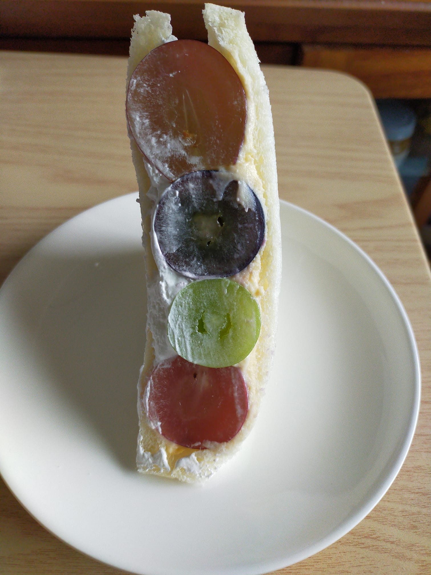 信州中野いきいき館 サンド ぶどうフルーツサンド
