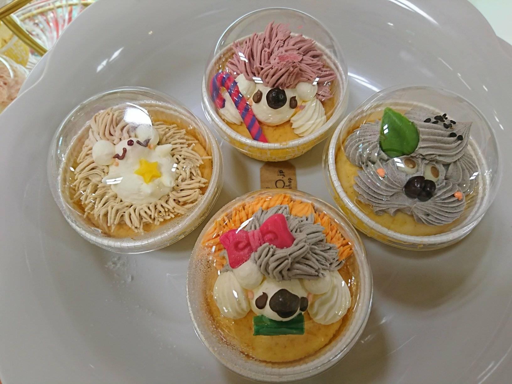 TEMO.jp atelier shop（テモドットジェイピー）&nbsp;カップケーキ&nbsp;ハリネズミカップケーキ
