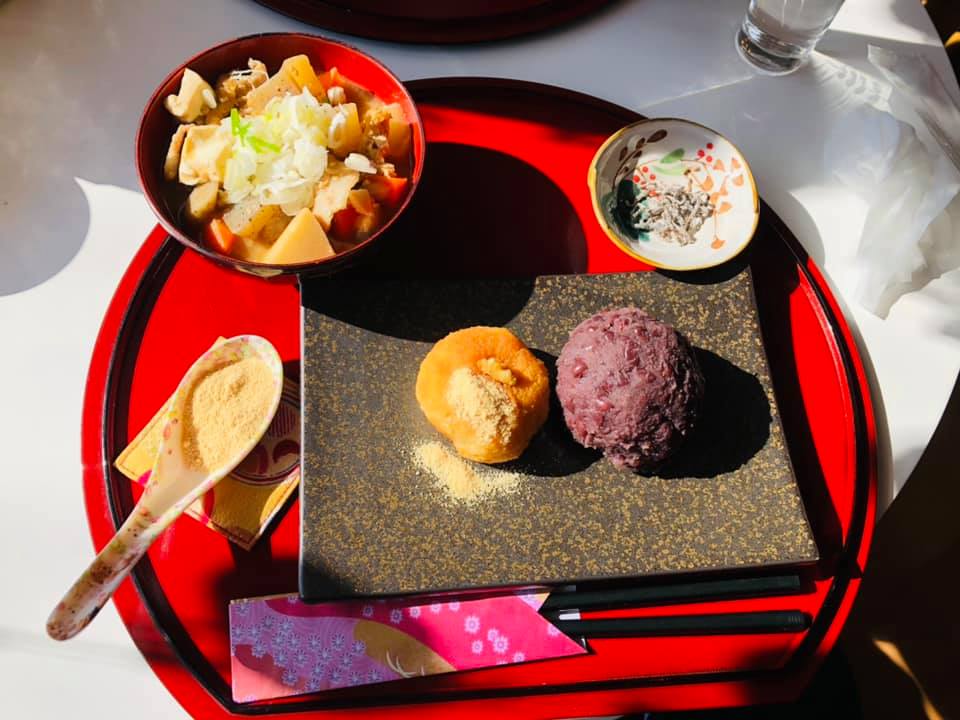 おはぎcafe福まる おはぎ おはぎの豚汁セット