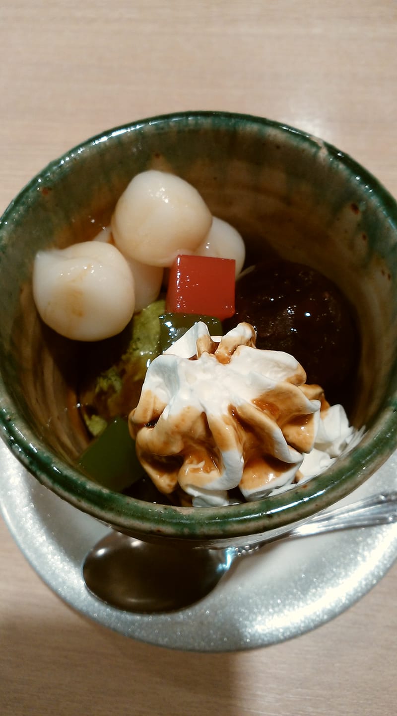 ゆうきと寿し あんみつ 抹茶クリームあんみつ