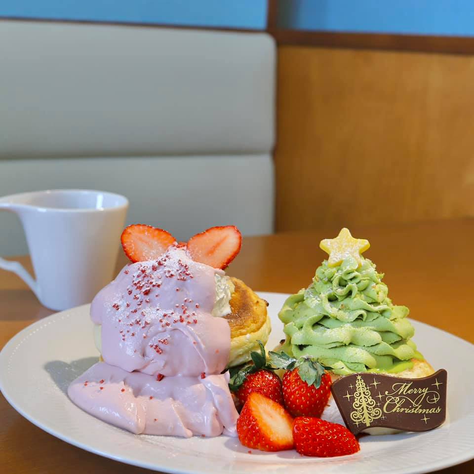 トワサンク 長野(trois cinq) パンケーキ クリスマスパンケーキ