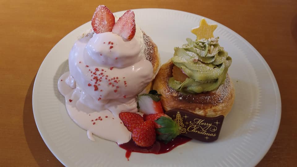 トワサンク 長野(trois cinq) パンケーキ クリスマスパンケーキ