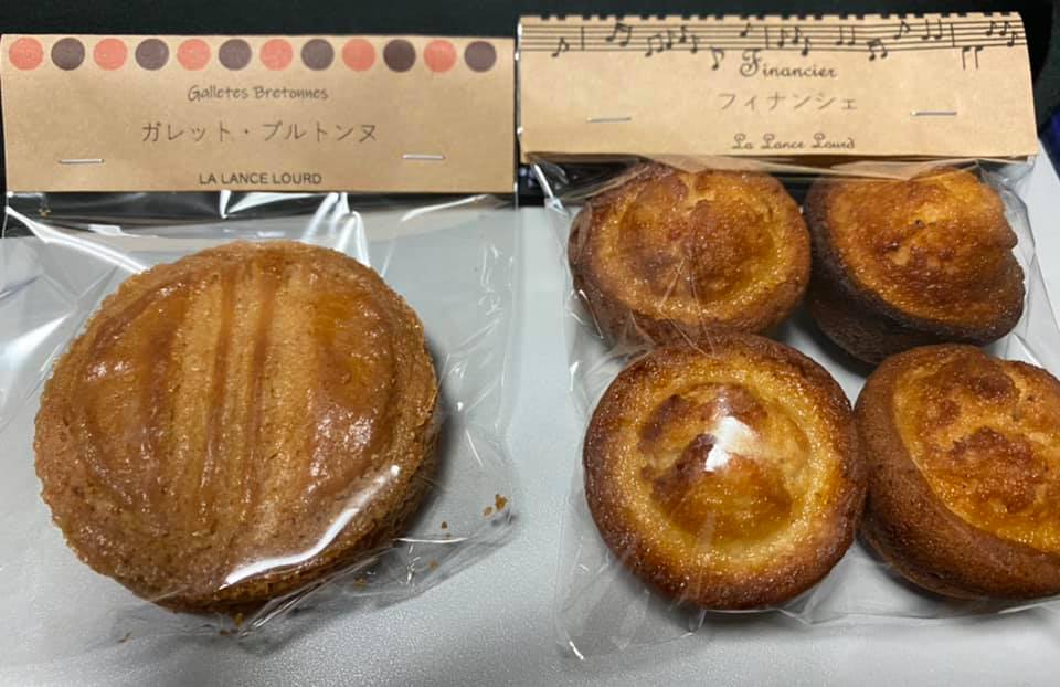 菓子と珈琲 ラランスルール ガレット・ブルトンヌとフィナンシェ