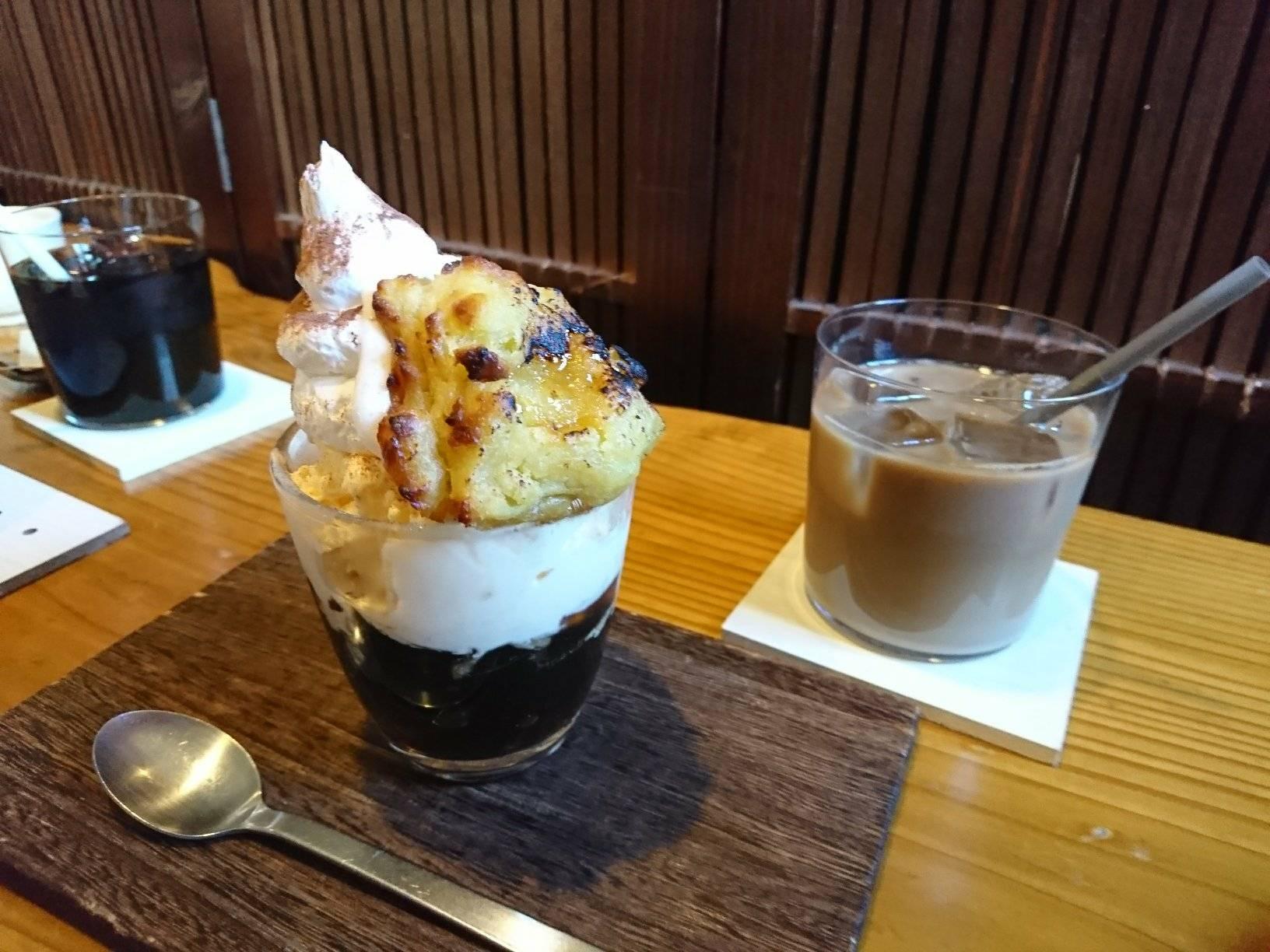 おやきの店ほり川&nbsp;ゼリー・蒟蒻・寒天&nbsp;コーヒーゼリーこんがりさつまトッピング