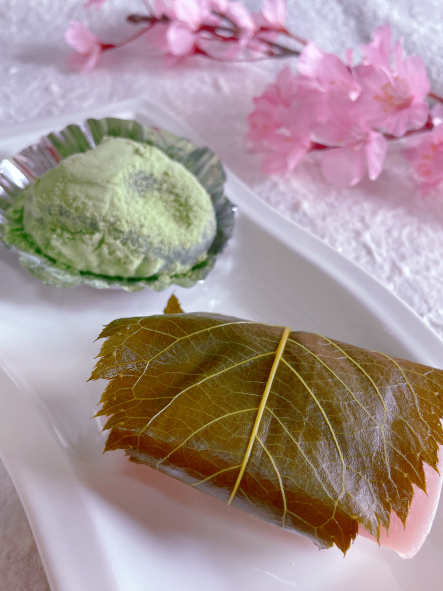 玉林餅菓子(タマバヤシモチガシテン) 桜もち,餅 さくら餅とうぐいす餅
