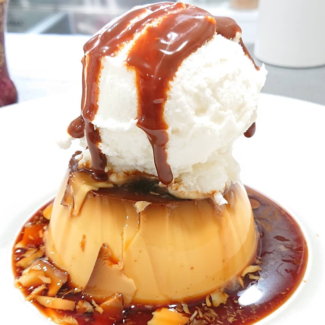 caffelato(カフェラート) プリン,アイス・ジェラート クラシックプリン+オブセ牛乳アイス