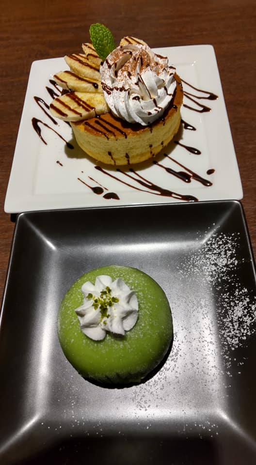 Widow’s Record(ウィドウズレコード) パンケーキ,ケーキ・タルト チョコバナナスフレパンケーキ&ピスタチオのケーキ