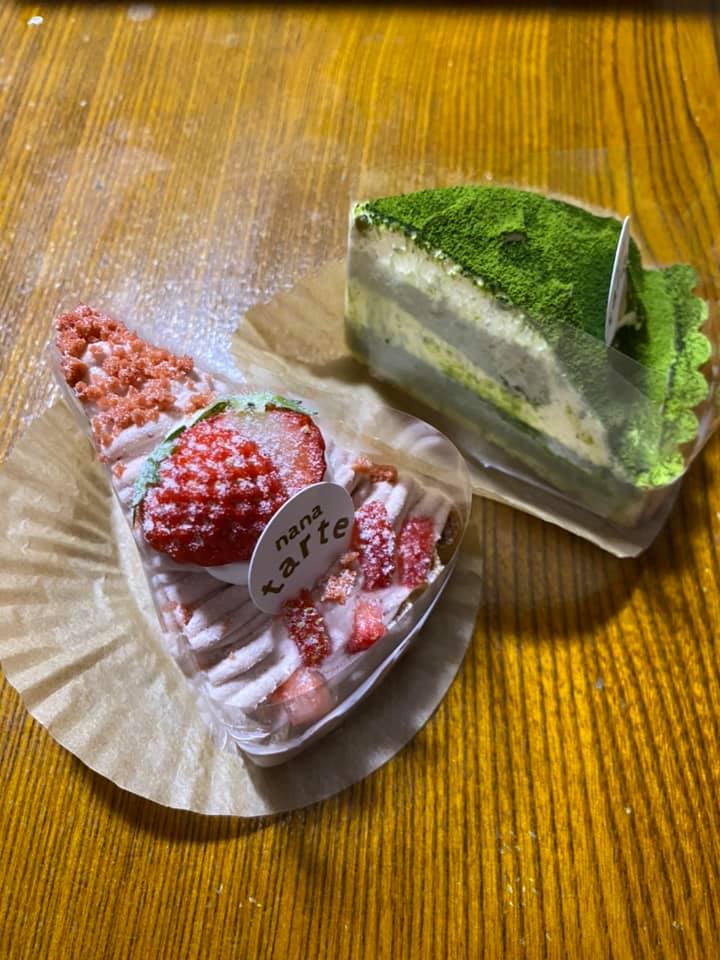nana tarte&nbsp;ケーキ・タルト&nbsp;いちごと抹茶モンブランタルト