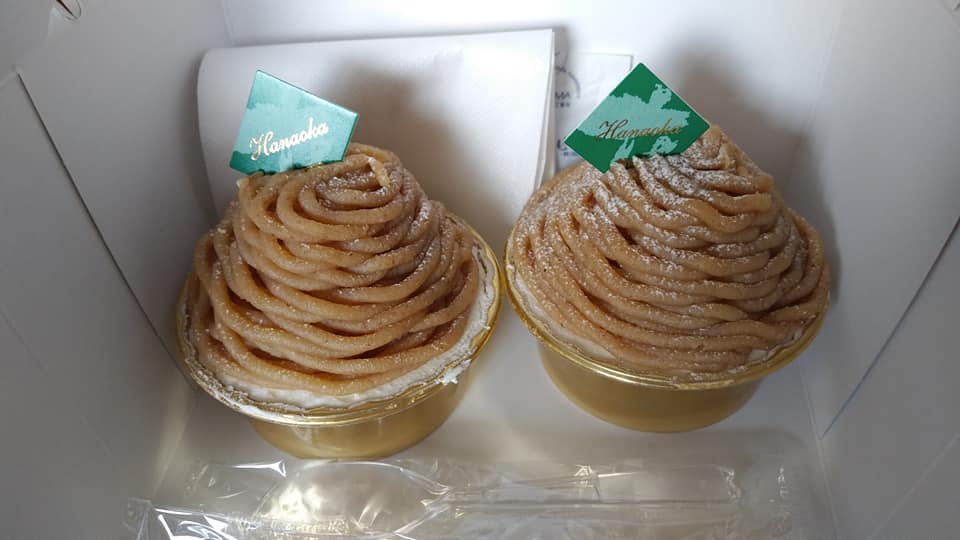 花岡(ハナオカ) モンブラン,ケーキ・タルト モンブラン&プリンアラモード&チョコくるみロール