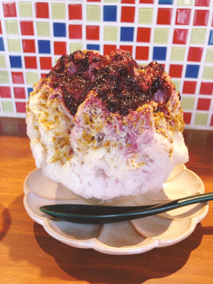 Polka Dot Cafe(ポルカドットカフェ) かき氷・フラッペ ピスタチオとチェリーのかき氷