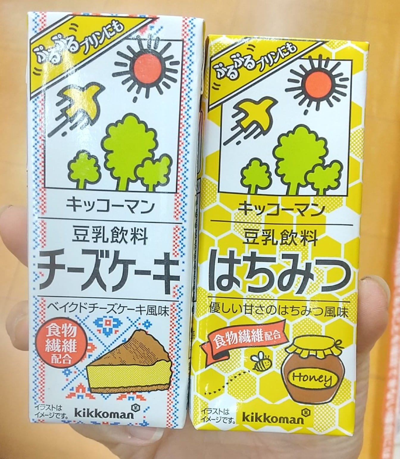 スーパー・コンビニ・その他 ドリンク チーズケーキ味ハチミツ味の豆乳