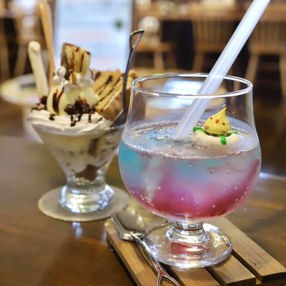 Rui cafe ドリンク あじさいソーダ