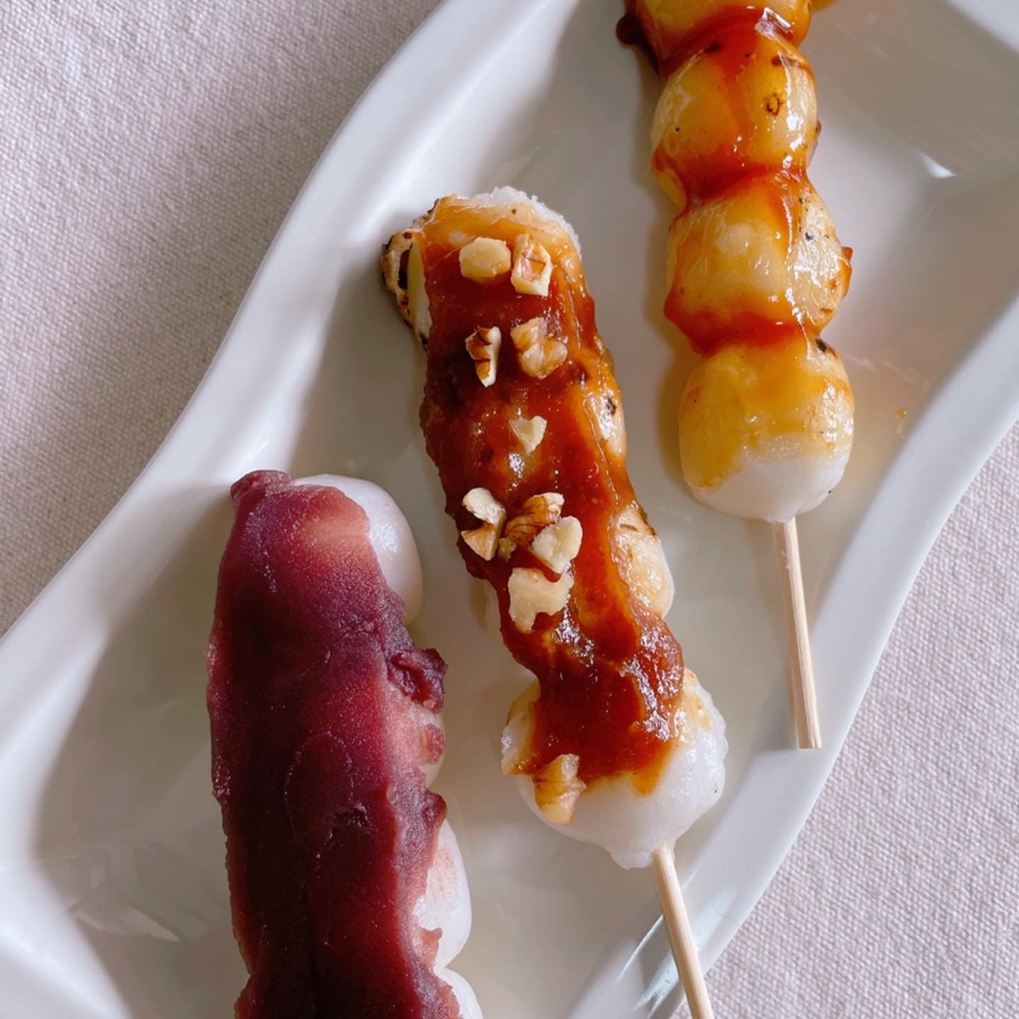 玉林餅菓子(タマバヤシモチガシテン) お団子 みたらし&くるみ味噌&あんこ