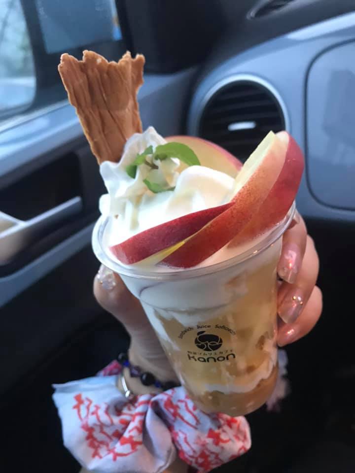 野菜ソムリエkanon パフェ・サンデー 桃パフェ