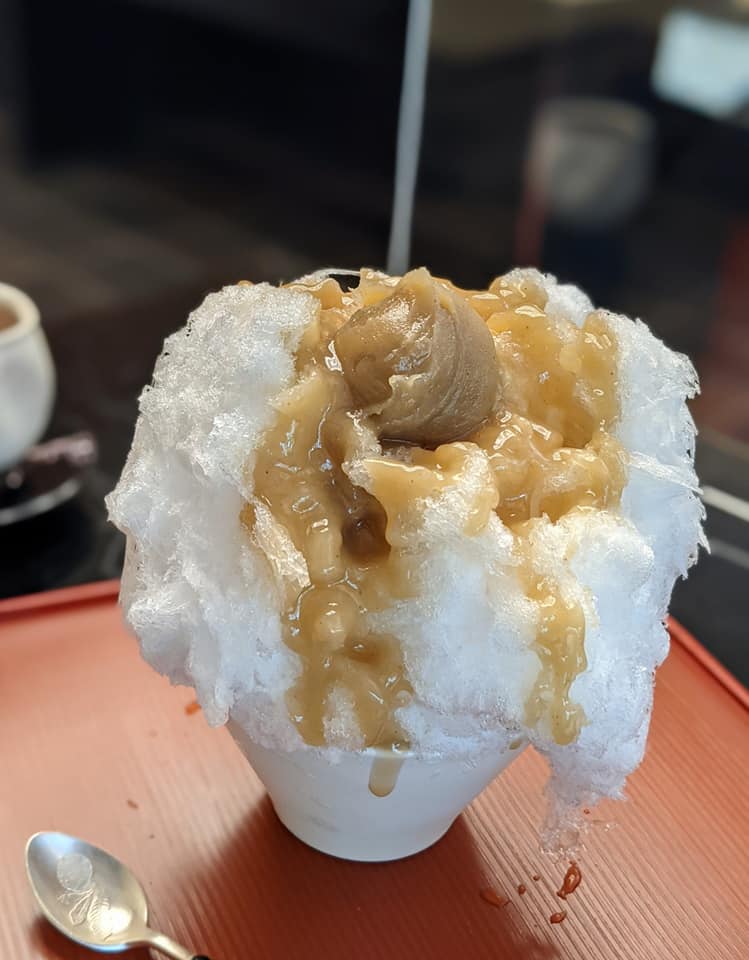 小布施堂（オブセドウ）&nbsp;かき氷・フラッペ&nbsp;栗あんソースかき氷