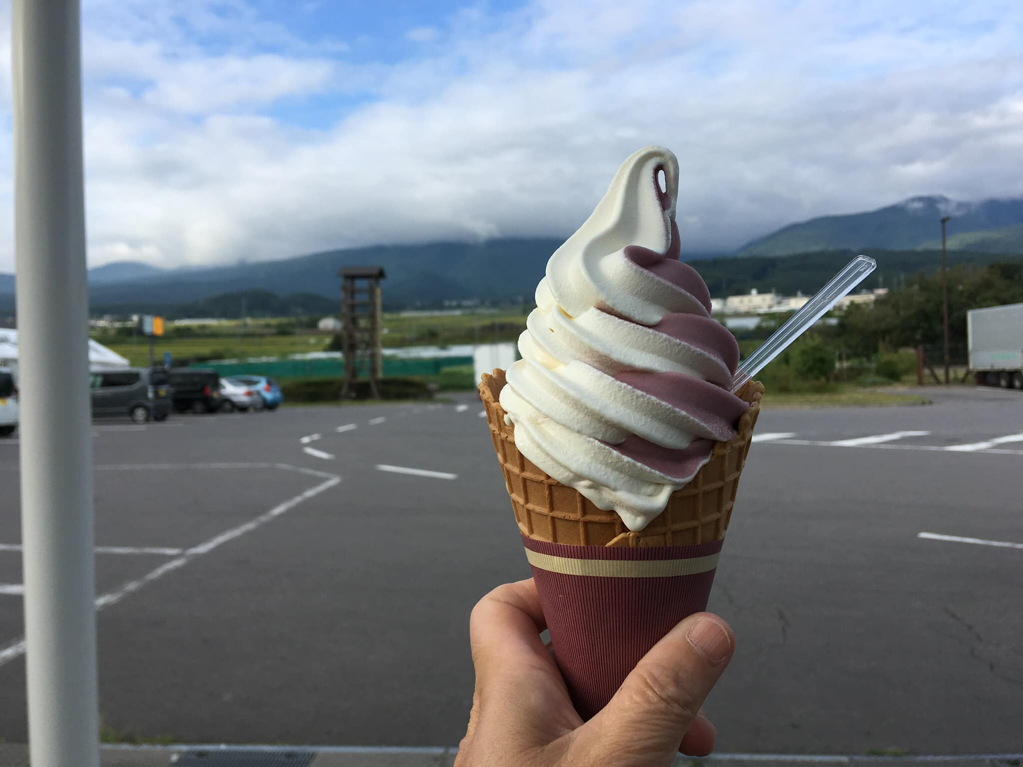道の駅 雷電くるみの里(ライデンクルミノサト) ソフトクリーム くるみソフト
