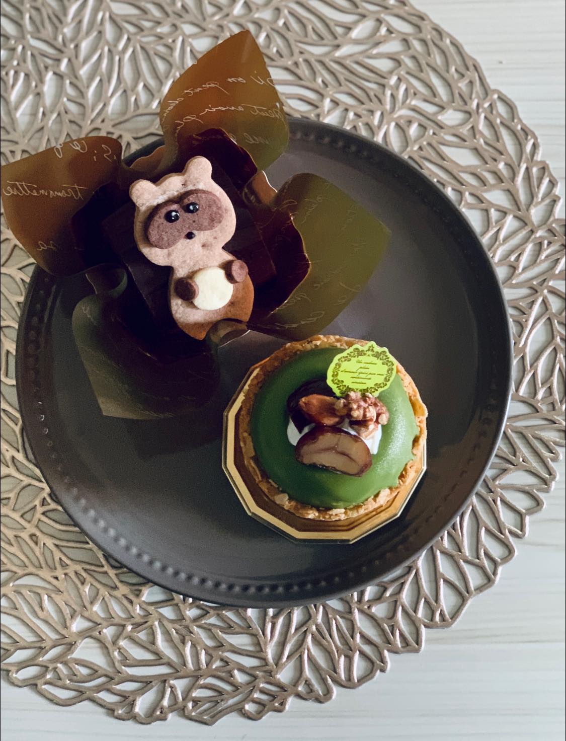 Patisserie Myrtille(パティスリー ミルティーユ) ケーキ・タルト 抹茶チーズタルト&チョコレートのロールケーキ