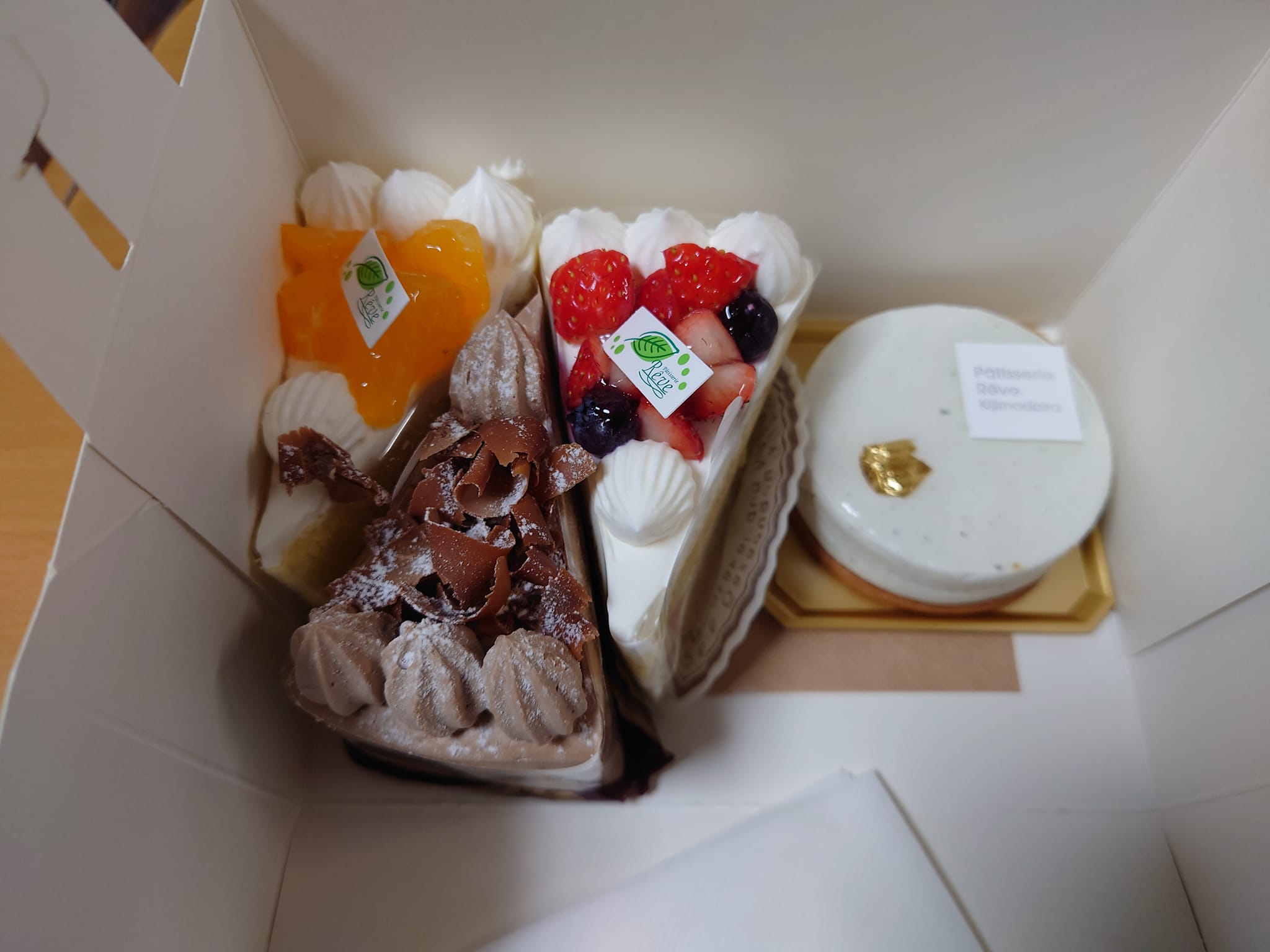 Patisserie Reve(パティスリー レーヴ) ケーキ・タルト ショート四種