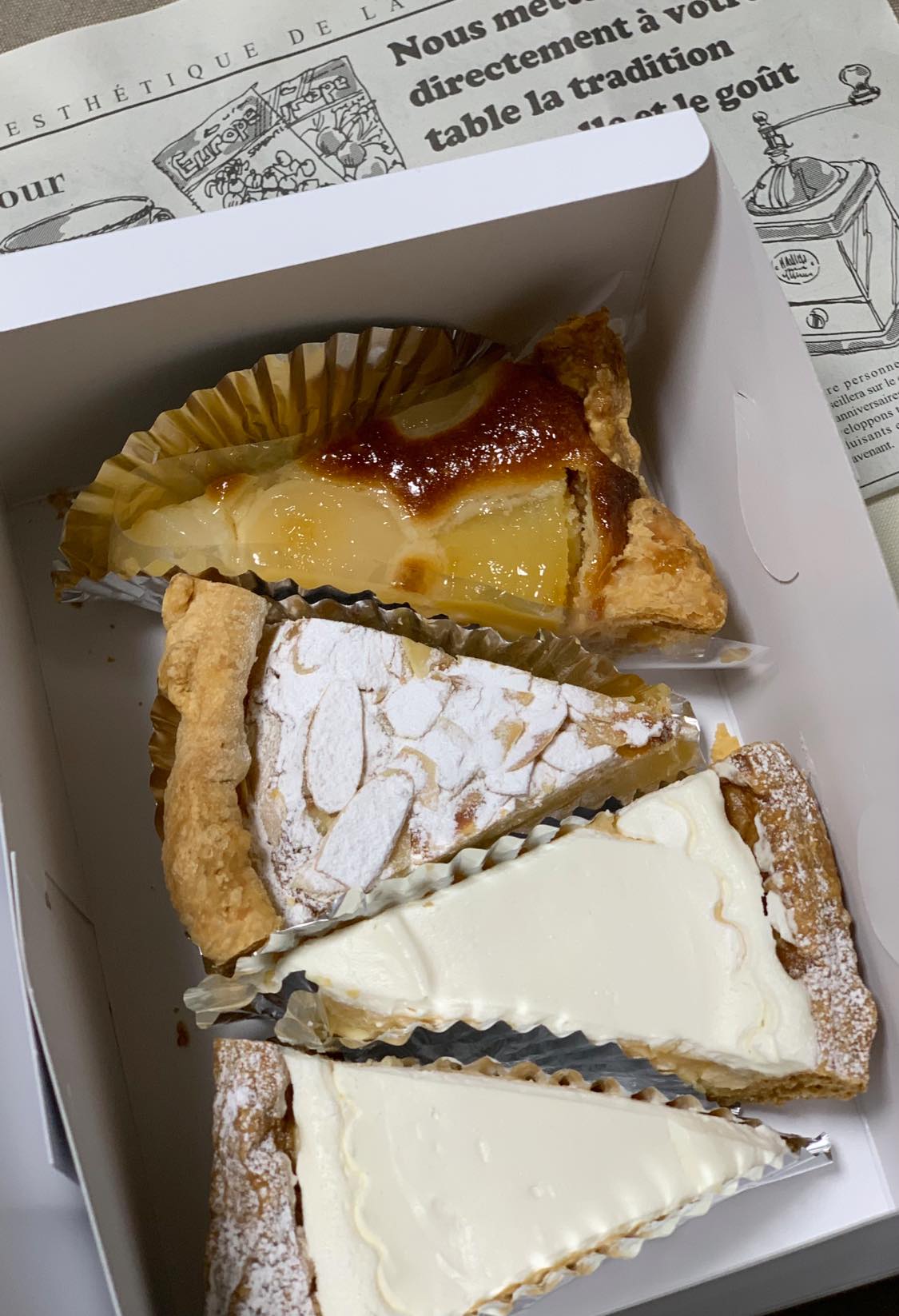 Le Sucre(ル・シュクル) ケーキ・タルト 洋梨タルト&アーモンドタルト&レモンパイ