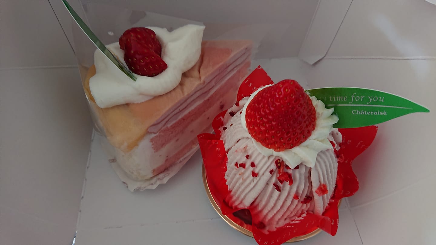 シャトレーゼ ケーキ・タルト イチゴのミルクレープ&モンブラン