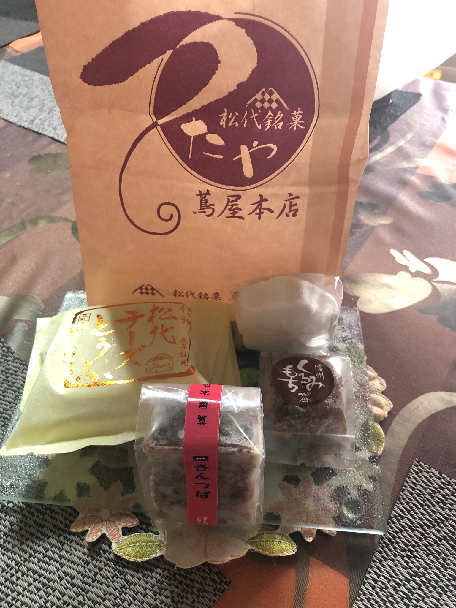 蔦屋本店（ツタヤホンテン）&nbsp;和菓子,お餅&nbsp;松代チーズとうふ・桜マシュマロ・くるみもち・きんつば