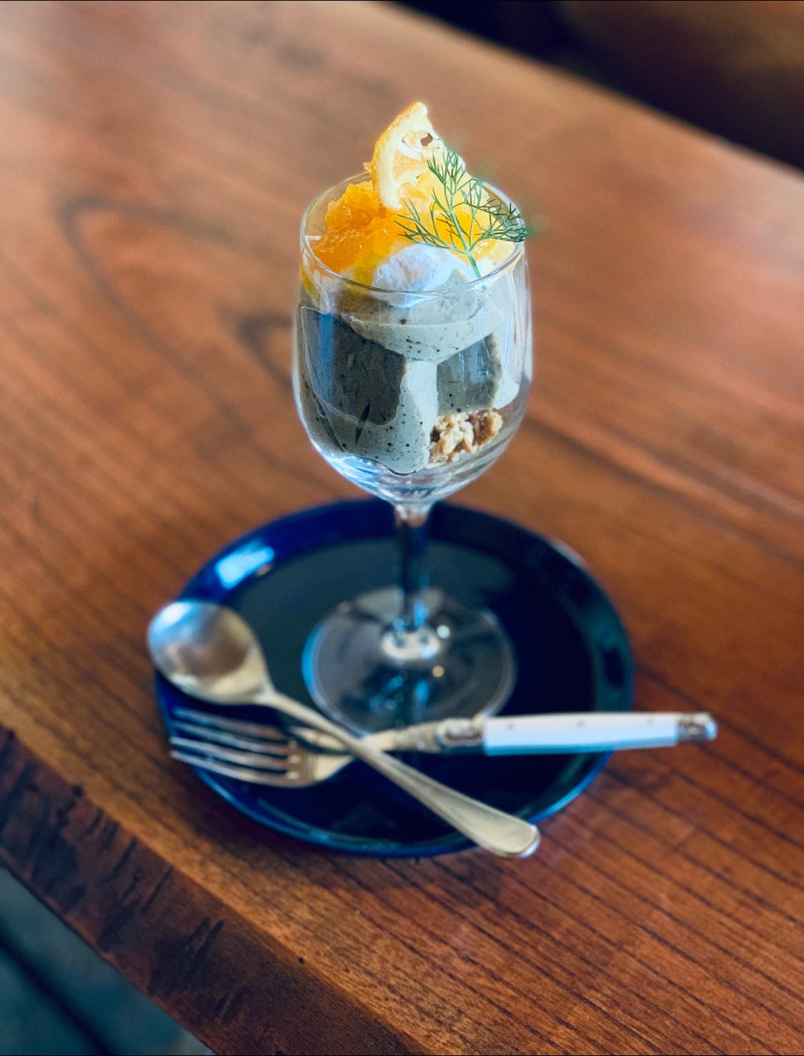 kadokko プリン ほうじ茶のプリンと甘夏のグラスデザート