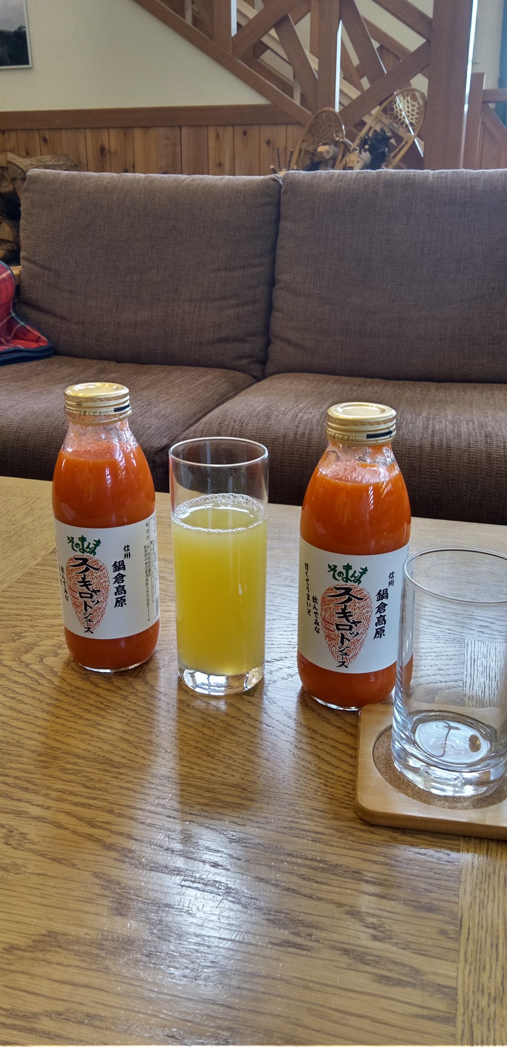 森の家 ドリンク スノーキャロットジュース&りんごジュース