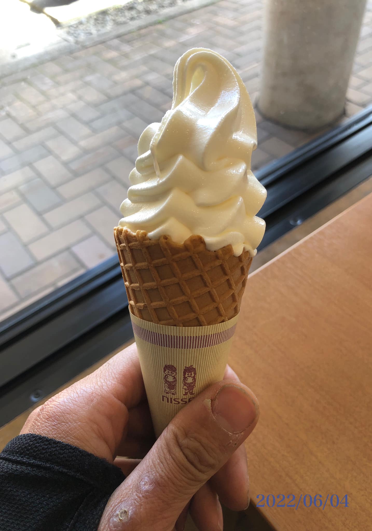 道の駅 しなの ソフトクリーム 牛乳ソフトクリーム