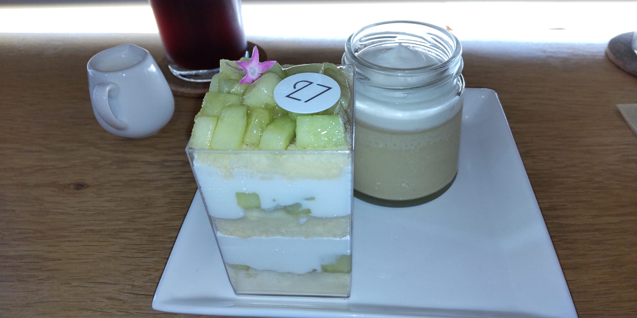 パティスリー27(ヴァンセット) ケーキ・タルト,プリン メロンのショートケーキ&メイプルプリン