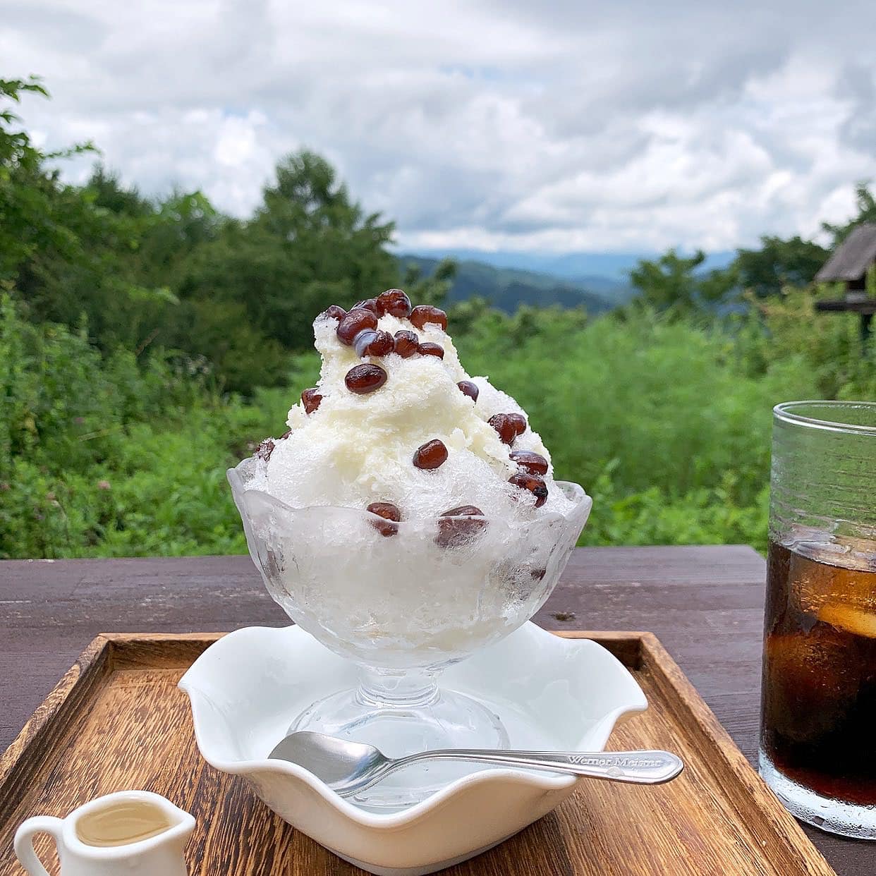 カフェテラス モモ かき氷・フラッペ ミルク金時