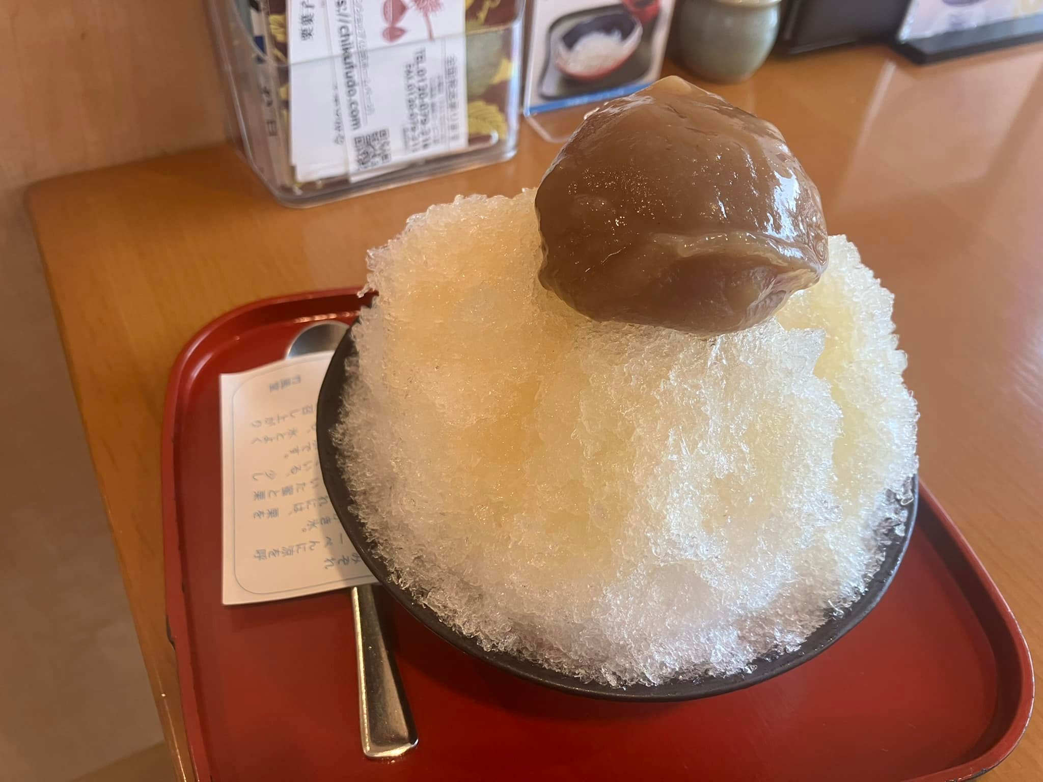 さろん・ど・まろん かき氷・フラッペ 栗みぞれ
