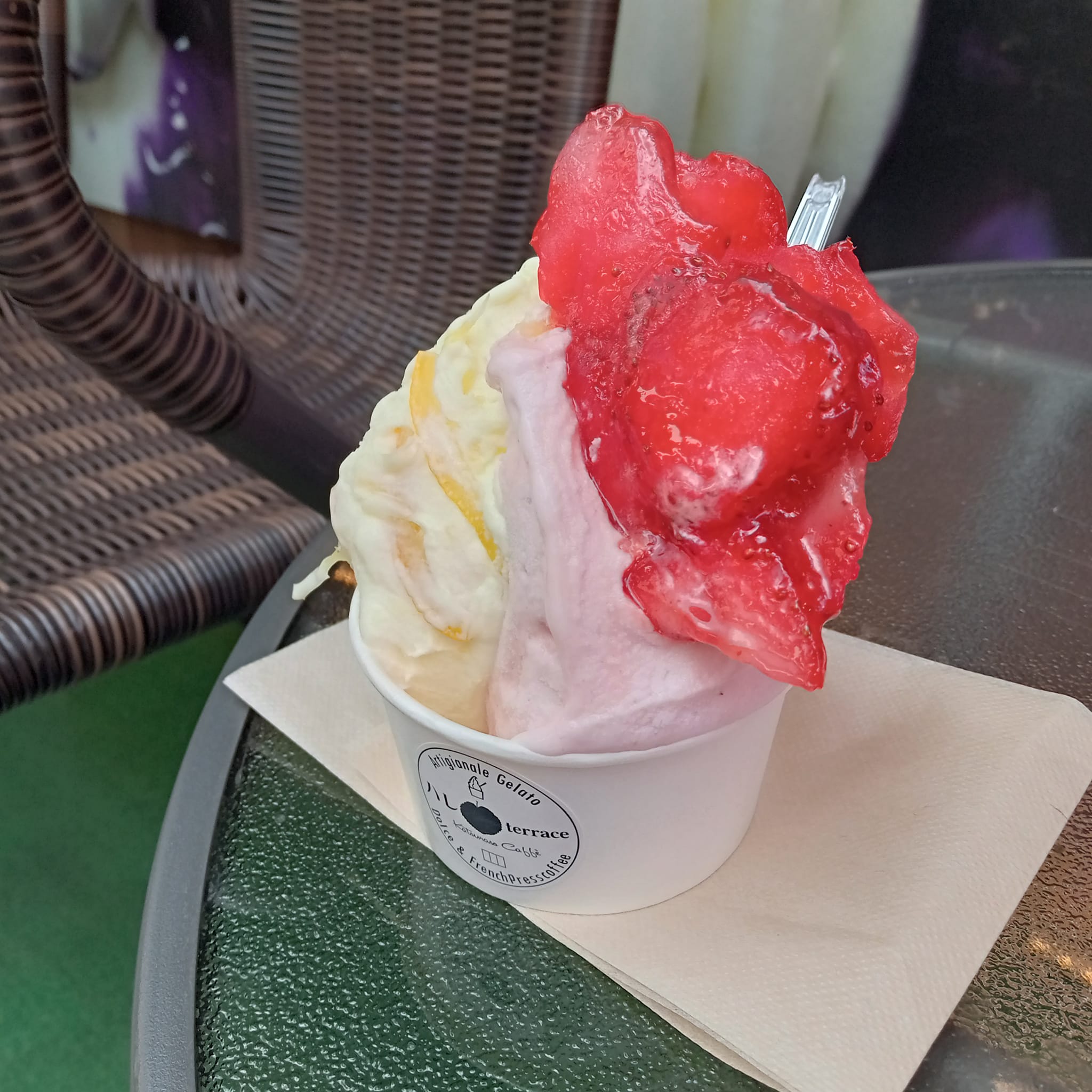 ハレterrace(ハレテラス) アイス・ジェラート いちご姫&レモンヨーグルト