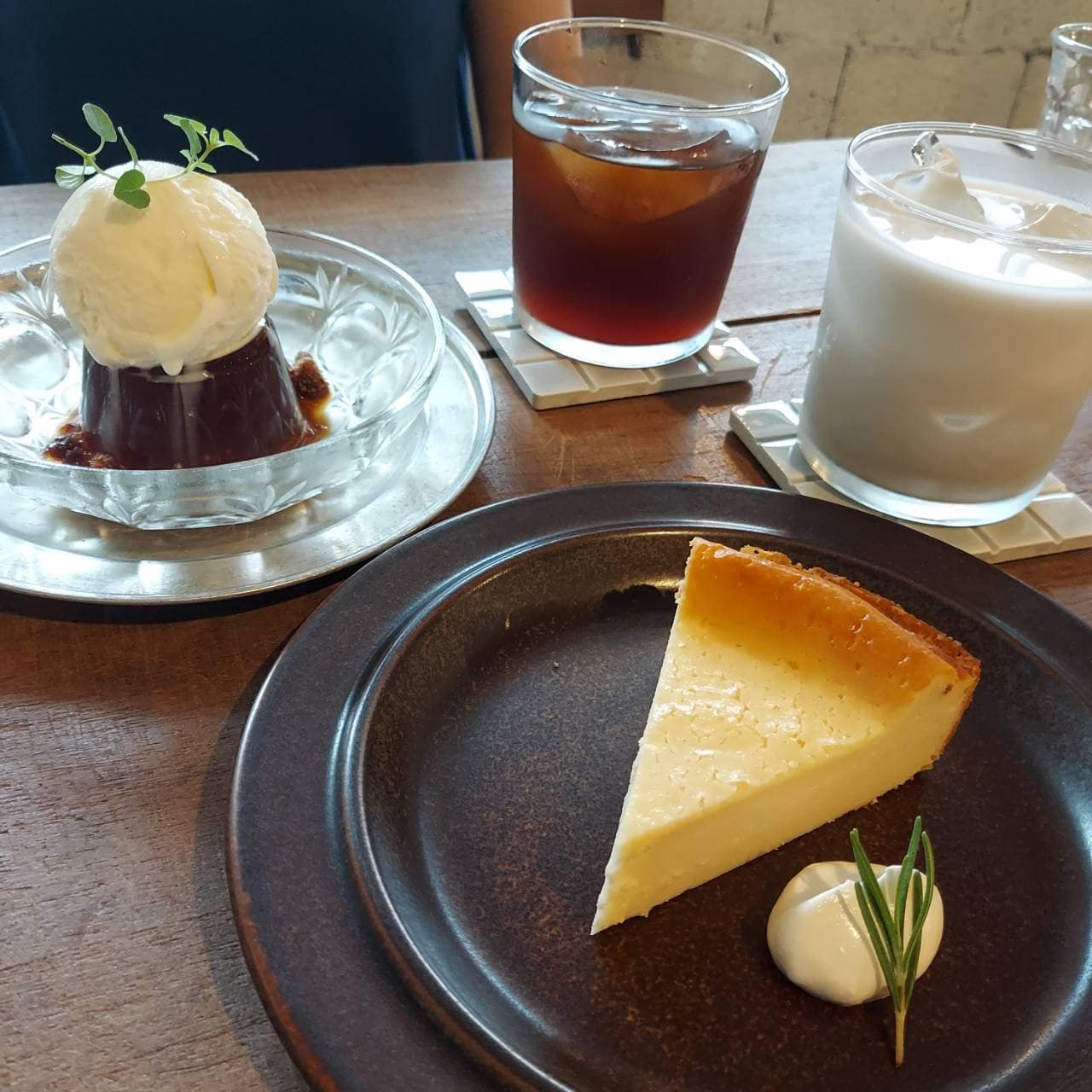 hanatoki ケーキ・タルト,ゼリー・蒟蒻・寒天 コーヒーゼリー&ベークドチーズケーキ