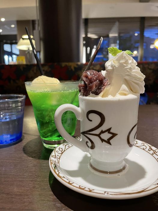 元町珈琲（モトマチコーヒー）&nbsp;アイス・ジェラート,ドリンク&nbsp;クリームソーダ&そふとくりん