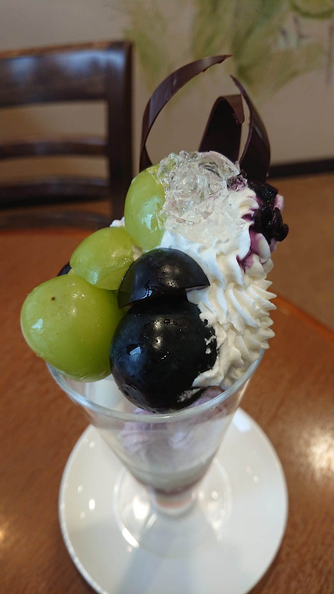 パティスリーヒラノ（cafe HIRANO）&nbsp;パフェ・サンデー&nbsp;ぶどうのパフェ