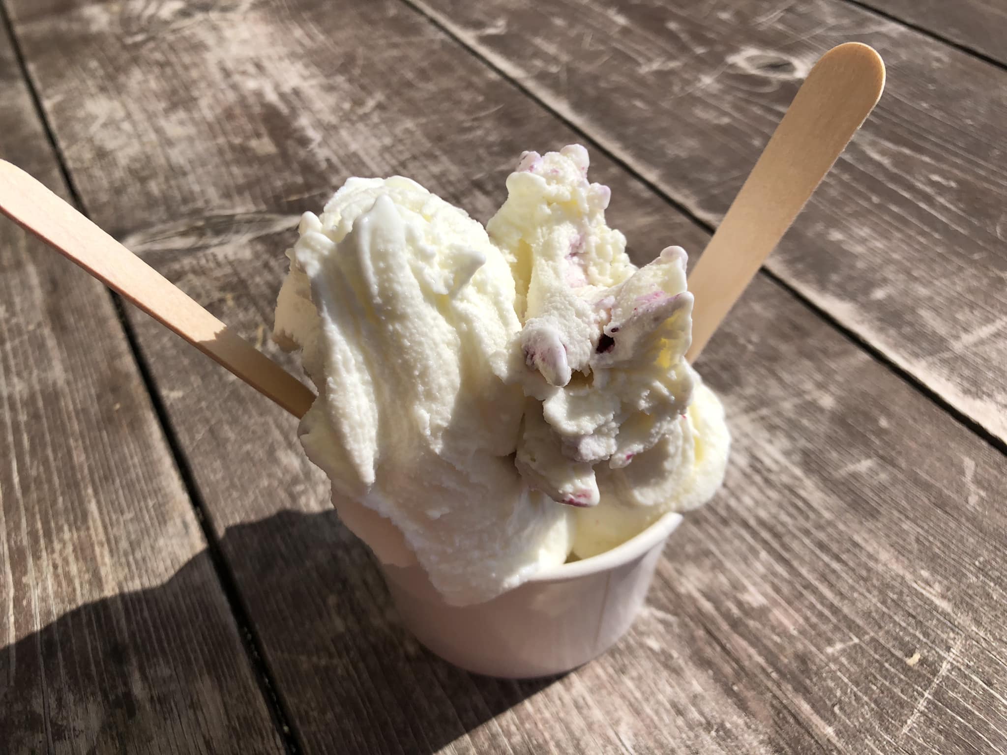 Gelateria SUONO アイス・ジェラート 杏仁&クリームチーズ ブルーベリー