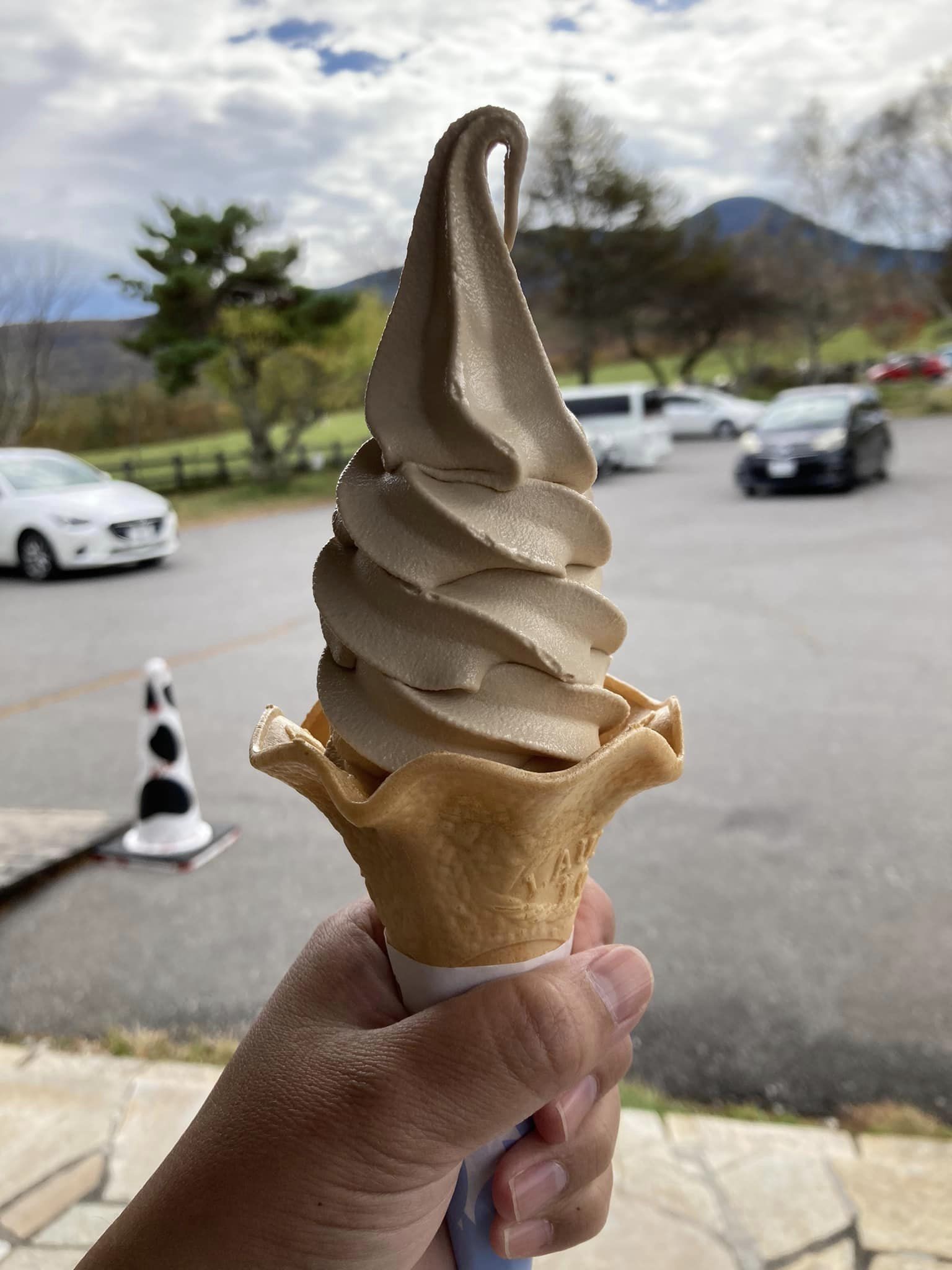牛乳専科もうもう&nbsp;ソフトクリーム&nbsp;コーヒー牛乳のソフト